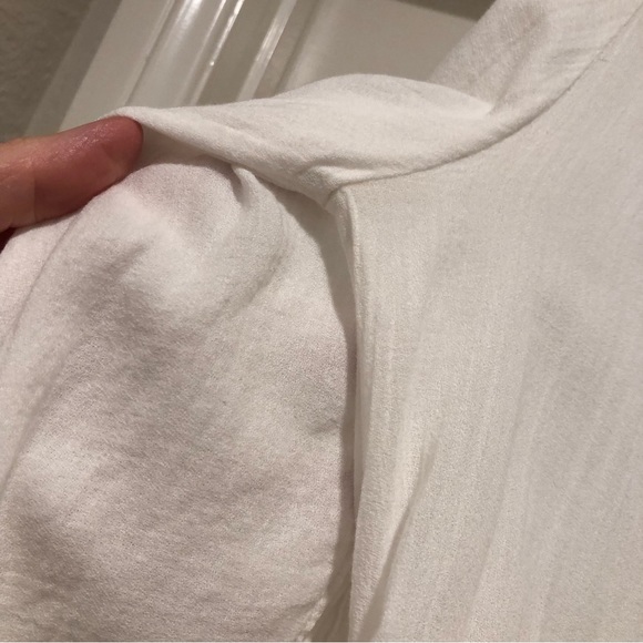 SANCTUARY White 100% Cotton Beach Vibes Dress Flared Sleeves Size XS Beautiful! - Picture 8 of 14